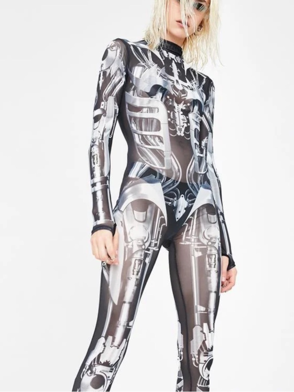 Club Exx Machina Mesh Catsuit
